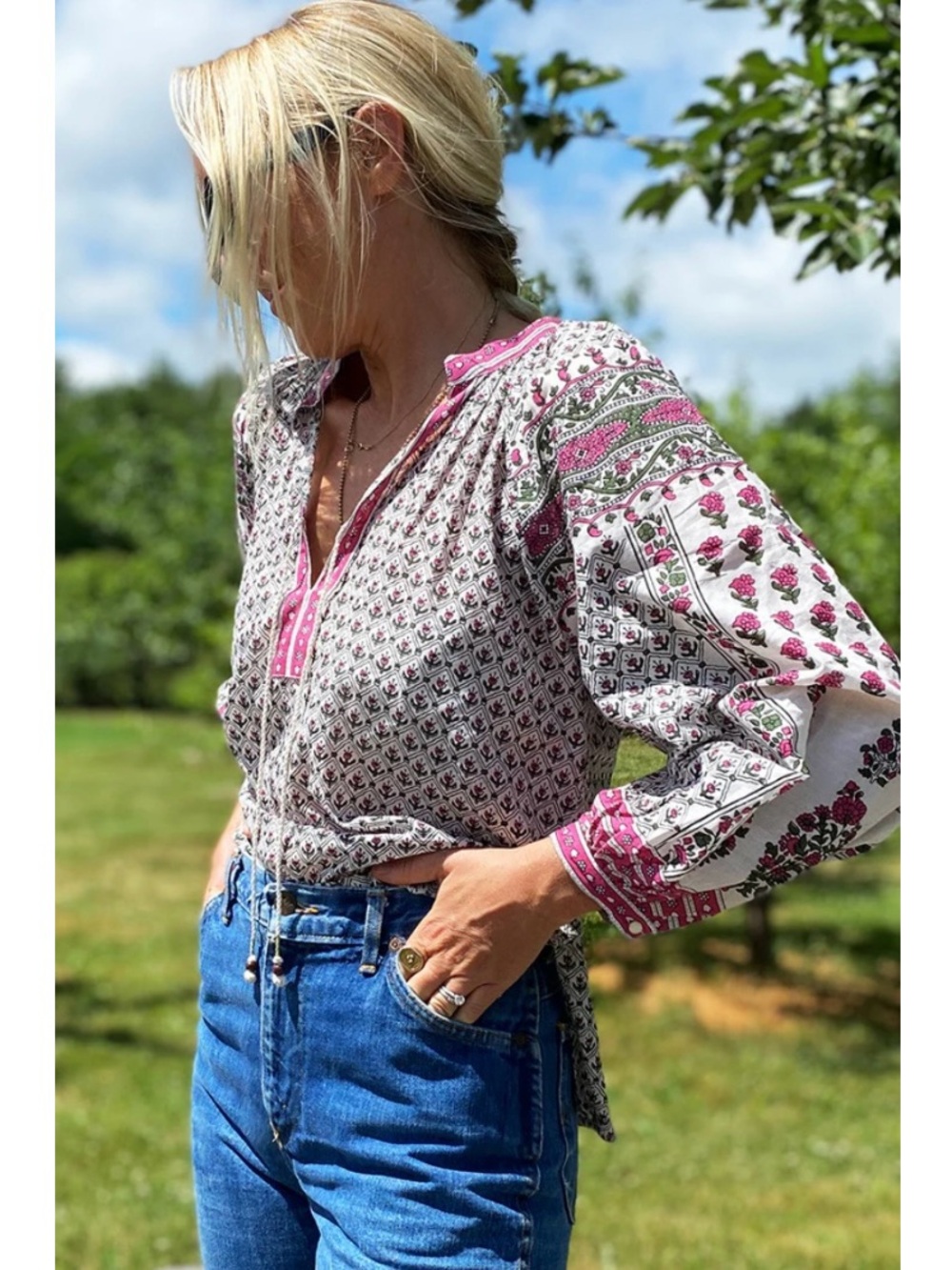Emerson Fry Heritage Cotton Blouse XS